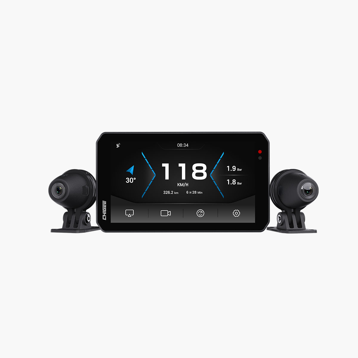 CHIGEE AIO-5 EVO na motocykli